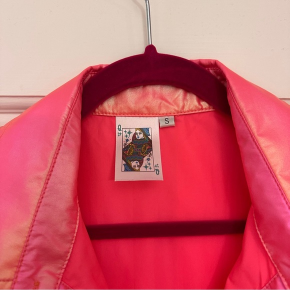 Queen of sparkles Shiny Pink Ruffled Dress - Picture 3 of 5